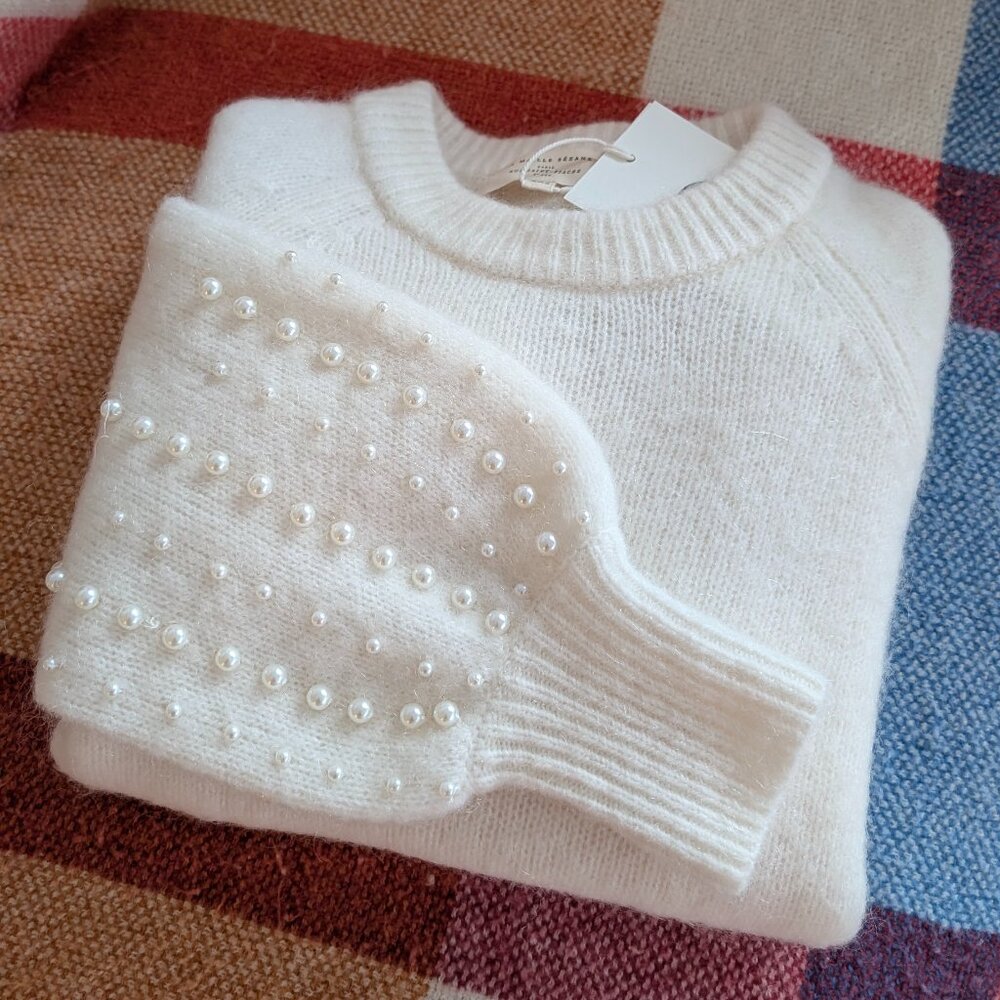 Sezane Ridley Jumper - Ecru - XXS (NWT) - Picture 4 of 16